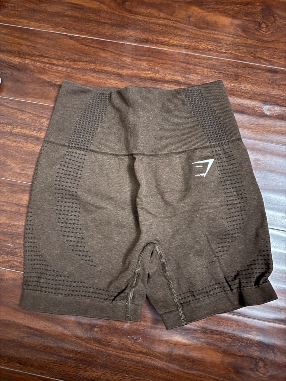 Gymshark Olive Seamless High-Waist Bike Shorts